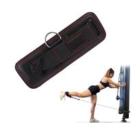 Sangle de Cheville Unique Endless Réglable avec Boucle Métal - Accessoire Musculation pour Bandes de Résistance, Kickbacks, Machine à Câble et Exercices Jambes et Fessiers Fitness Salle Gym Noir