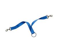 Sangle de connecteur de licou de cheval pour la manipulation quotidienne, sangle en nylon avec doubles clips et boucle centrale pour des tâches stables Sangle de connecteur de cheval à double clip, de