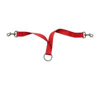 Sangle de connecteur de licou de cheval pour la manipulation quotidienne, sangle en nylon avec doubles clips et boucle centrale pour des tâches stables Sangle de connecteur de cheval à double clip, de