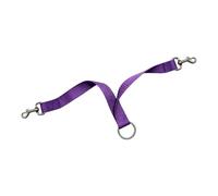 Sangle de connecteur de licou de cheval pour la manipulation quotidienne, sangle en nylon avec doubles clips et boucle centrale pour des tâches stables Sangle de connecteur de cheval à double clip, de