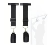 Sangle de contention pour les mains en néoprène noir, longueur réglable, idéale pour les amateurs de yoga qui souhaitent étirer leurs muscles