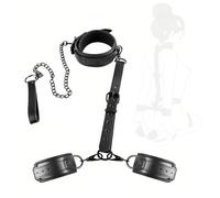 Sangle de contention pour yoga en nylon noir, tension réglable au niveau du cou, adaptée aux exercices d'étirement des poignets en yoga