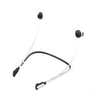 Sangle de cou anti-perte en silicone pour écouteurs QuietComfort 2024, cordon de sport léger avec design sécurisé pour les activités de plein air (noir et blanc)