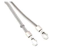 Sangle de cou en métal doré for téléphone portable, bandoulière, sangle de sac, sangle de sécurité for téléphone portable(Silver)