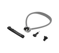Sangle de cou pour appareil photo POV, couleur grise | Rotule tournante de tête, sangle de poitrine pour vélo randonnée vidéos quotidien