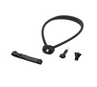 Sangle de cou pour appareil photo POV, couleur noire | Rotule tournante de tête, sangle de poitrine pour vélo randonnée vidéos quotidien