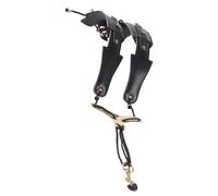 Sangle de cou pour saxophone - Sangle de saxophone design ergonomique | Harnais de saxophone pliable en cuir avec confiance sangles de saxxophone de poitrine pour sarbatana électrique baryton