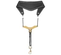 Sangle de cou rembourrée en cuir synthétique avec mousqueton pour saxophone alto, ténor, baryton, partie, saxophone réglable