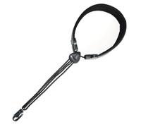 Sangle de cou rembourrée en cuir synthétique pour saxophone réglable Harnais confortable pour débutants