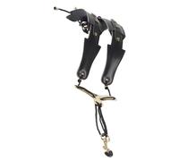 Sangle de cou - Sangle de cou polyvalente pour saxophone ténor, harnais pliable réglable pour saxophone, conception de rembourrage confortable, fixation par crochet en métal durable, structure portabl