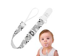 Sangle de dentition - Chaîne de téton flexible, connecteur de laisse Binky avec verrou de sécurité, accessoire de protection lavable à mâcher, idéal pour poussettes, sièges de voiture, utilisation en