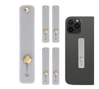 Sangle de doigt télescopique pour téléphone portable - Ensemble de 5 supports de béquille pour téléphone portable, conception de support avec anneau de poignée extensible, support de montage adhésif p