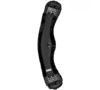 Sangle de dressage d'équitation demi-lune courte avec tissu molletonné Waldhausen Noir 40 cm