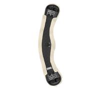 Sangle de dressage d'équitation demi-lune courte avec tissu molletonné Waldhausen Noir 45 cm