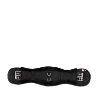 Premiere Sangle de dressage courte anatomique en fourrure synthétique (40 cm, noir)