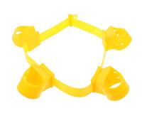 Sangle de Fixation D'arbre Jaune en Plastique pour Tuteurage Extérieur | Usage Toutes Saisons, Surface Lisse, Ne Blesse Pas les Mains, pour Plantes