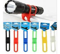 Sangle De Fixation De Guidon De Vélo En Silicone, Support De Lumière Avant De Vélo, Cravate De Fixation De Guidon De Bicyclette Torche Bandages De Haut-Parleur 6 Couleurs 1 Pièce