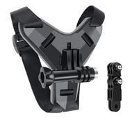 Sangle de fixation - GoPro - Support casque intégral - Compatible avec Hero 9 8 7 6 5 4 3 - Noir - Antidérapant