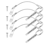 Sangle de goupille à dégagement rapide en acier inoxydable de 6,3 mm, charnières à couvercle supérieur Bimini pour matériel marin et équipement de bateau