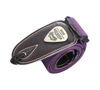 Sangle de guitare avec métal renforcé, Purple REGULAR VERSION | Haute résistance pour les amateurs de musique folk; Artistes de scène présents; Utilisation à long terme;
