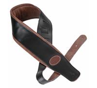 Sangle de Guitare Basse Electrique Acoustique en Peau de Vache Cuir Rembourre