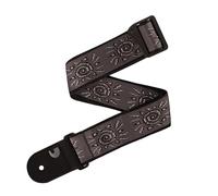Sangle de guitare D'Addario - Accessoires pour guitares acoustiques et électriques - Embouts en cuir écologique - Soleil vintage, Argenté