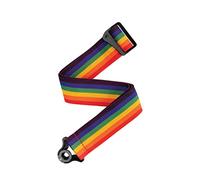 D'Addario Sangle de guitare en polypropylène avec verrouillage automatique Arc-en-ciel