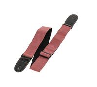 Sangle de guitare GEWA - Sangle en tissu colorée - Largeur 60 mm - Extrémités en cuir - Longueur réglable de 97 à 160 cm - Couleur rouge baie
