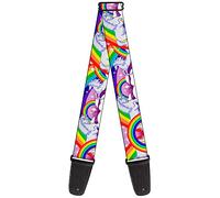 Sangle de guitare par Buckle-Down 34-60" Unicorns in Rainbows w/Sparkles/Purple