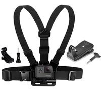 Sangle de Harnais de Poitrine Compatible avec GoPro et Support de Sangle de Sac à Dos Quick Clip Mount,Tous Deux compatibles avec Les caméras DJI Osm o et d'autres caméras