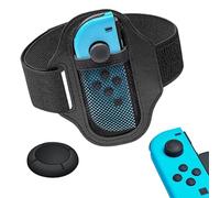Sangle De Jambe Pour Switch,Bande De Jambe Pour Switch,Sangle élastique Réglable,Accessoires Pour Manette Switch,Avec bouton,Pour Adultes Enfants,Noir