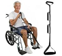 Sangle de levage de jambe de 91 cm pour lit avec poignées et boucle de pied, remplacement des hanches et des genoux, aide à la récupération des jambes, pour entrer et sortir facilement du lit