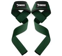 Sangle de levage DMoose, sangle de traction de 24" avec poignée en silicone et rembourrage en néoprène de 4 mm, poignée maximale, bracelet de musculation pour hommes et femmes