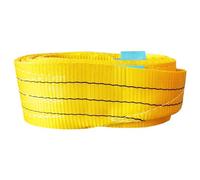 Sangle de Levage Jaune Ultra Résistante, élingue Textile Plate, portée 3 tonnes, Sangle de manutention en Polyester, Bande de Levage 3000 kg (6 mètres)