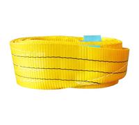 Sangle de Levage Jaune Ultra Résistante, élingue Textile Plate, portée 3 tonnes, Sangle de manutention en Polyester, Bande de Levage 3000 kg (2 mètres)