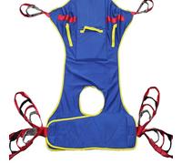 Sangle de Levage Médical 500 lbs | Harnais de Transfert Toilettage Dos Ouvert | 6 Sangles Réglables 4 Positions | Soutien Lombaire | Taille L | Pour Soins à Domicile