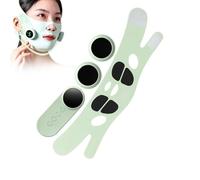 Sangle de Lifting Menton avec Télécommande 6 Modes 9 Niveaux Bandes | EMS Élimine Double Menton Soin de la Peau Nuit Sommeil Fitness Spa Maquillage