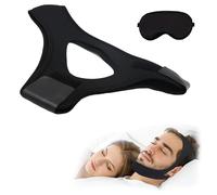 Sangle de mâchoire Airflow Veralabs,mentonnière réglable,sangle de mâchoire Air Flow pour dormir,Sangle élastique anti-ronflement Veralabs pour hommes et femmes (1set)