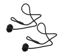 Sangle de Maintien de Tablette Arrière Voiture 2 Pcs Plastique Noir