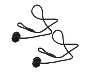 Sangle de Maintien de Tablette Arrière Voiture 2 Pcs Plastique Noir