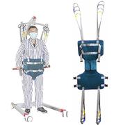 Sangle de Marche pour Lève-personne, Harnais de Rééducation Médical Robuste avec Soutien Rembourré, Ceinture de Transfert en U Réglable pour Personnes Âgées et Handicapées(S)