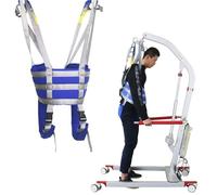 Sangle de Marche pour Lève-personne, Harnais de Verticalisation et d'Entraînement à la Marche, Ceinture de Transfert Médicale Rembourrée pour Handicapés et Seniors(Medium)