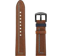 Sangle de montre 20 mm 22 mm Bande de sangle Fit pour compatible avec Samsung Galaxy 42mm 46mm Active 2 Gear S2 S3 Bracelet Watchband Fit COMPATIBLE AVEC HUAWEI WATCH GT 2 (22 mm Brun) (couleur: 20
