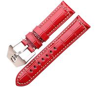 Sangle de montre 6 couleurs Bandoues de surveillance à la boue de vache 22 mm 24 mm en cuir authentique Femmes hommes Men de montre bracelet Metal Skull accessoires de montre à boucle creuse