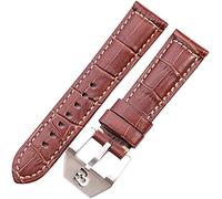 Sangle de montre 6 couleurs Bandoues de surveillance à la boue de vache 22 mm 24 mm en cuir authentique Femmes hommes Men de montre bracelet Metal Skull accessoires de montre à boucle creuse