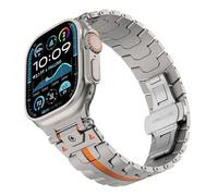 Sangle de montre en acier inoxydable Explorez la bande de métal de fer Iron-Man pour la bande S10 46mm S10 42 mm Ultra 49 mm 45 mm 44 mm Bands de surveillance