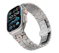 Sangle de montre en acier inoxydable Explorez la bande de métal de fer Iron-Man pour la bande S10 46mm S10 42 mm Ultra 49 mm 45 mm 44 mm Bands de surveillance