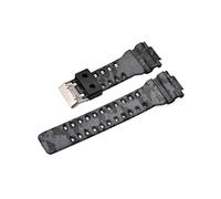 Sangle de montre en caoutchouc Fit pour Casio Fit pour G-Shock Remplacement du camouflage noir sport étanche ACCESSOIRES ACCESSOIRES DE CEAUTRES DE CEAUTRÉE DE 16 mm (couleur: noir, taille: 16 mm)