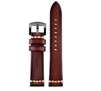 Sangle de montre en cuir authentique faite à la main 20 mm 22 mm 24 mm pour Rolex Citizen Mido Watch Band Brown Bleu Green Green