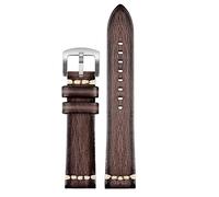 Sangle de montre en cuir authentique faite à la main 20 mm 22 mm 24 mm pour Rolex Citizen Mido Watch Band Brown Bleu Green Green